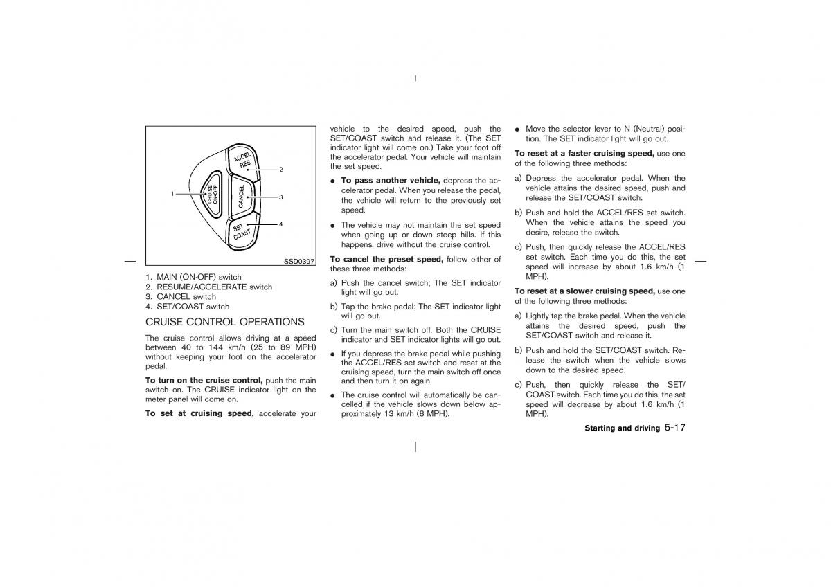 Nissan X Trail T30 I 1 owners manual / page 170