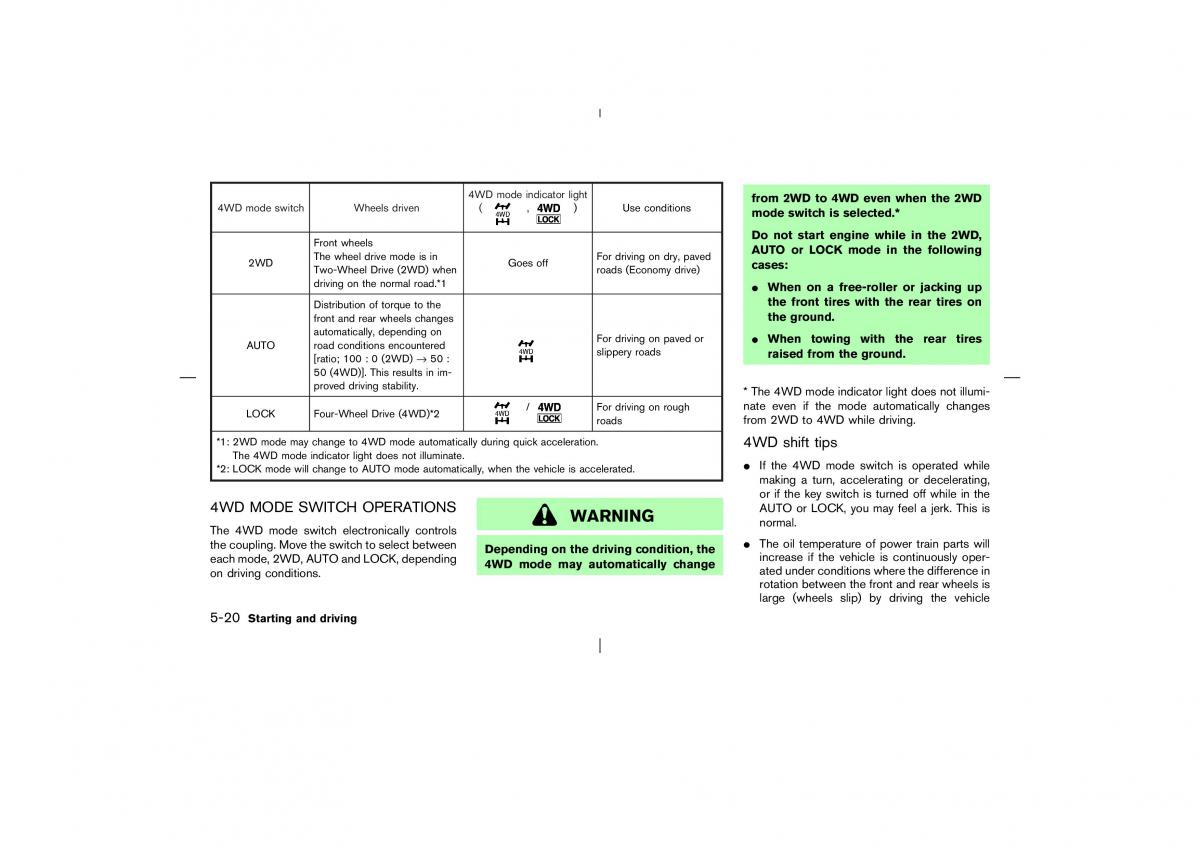 Nissan X Trail T30 I 1 owners manual / page 173