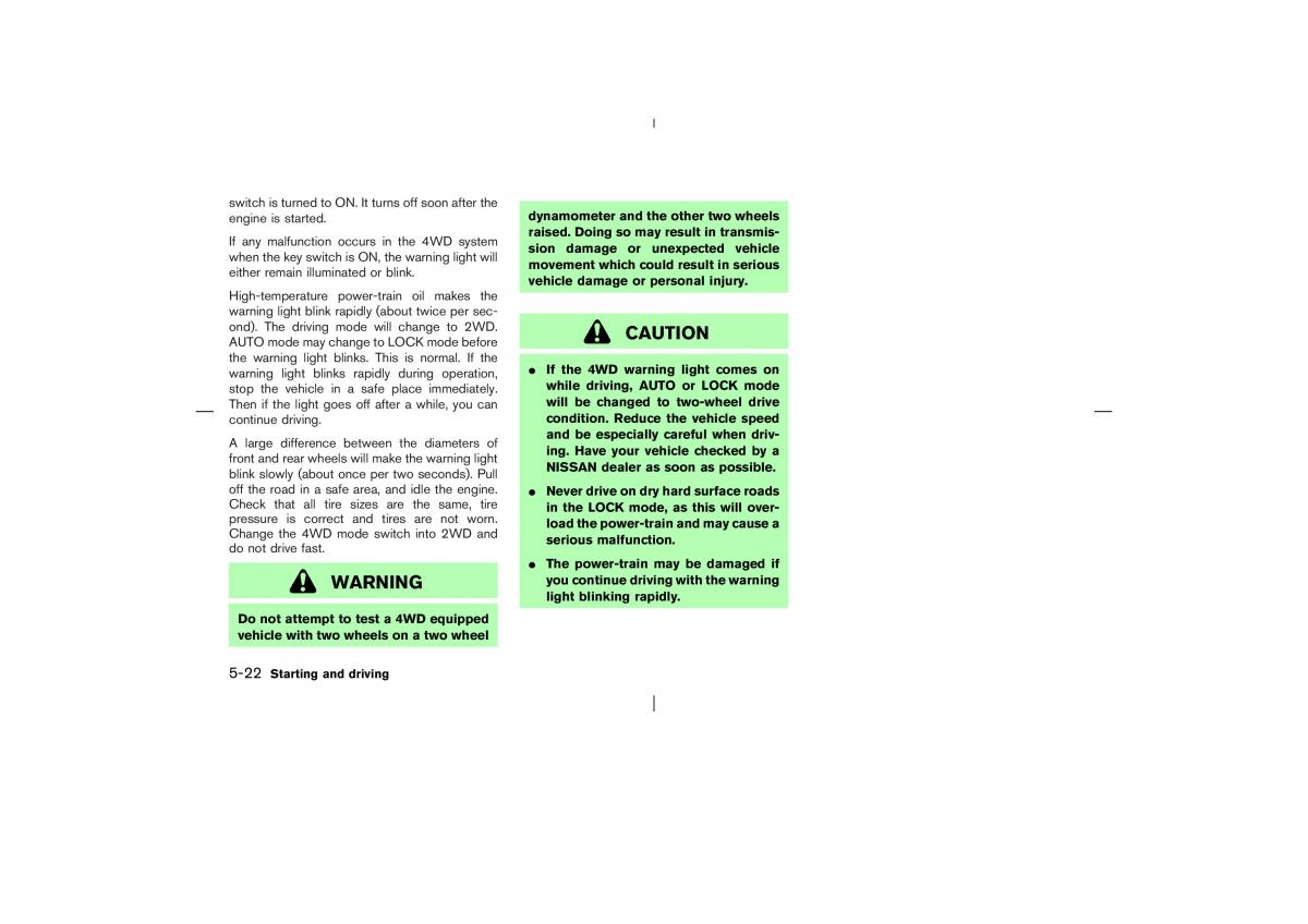 Nissan X Trail T30 I 1 owners manual / page 175