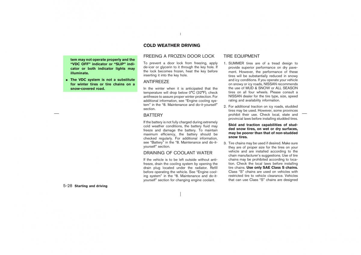 Nissan X Trail T30 I 1 owners manual / page 181