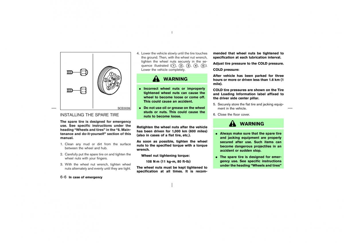 Nissan X Trail T30 I 1 owners manual / page 189