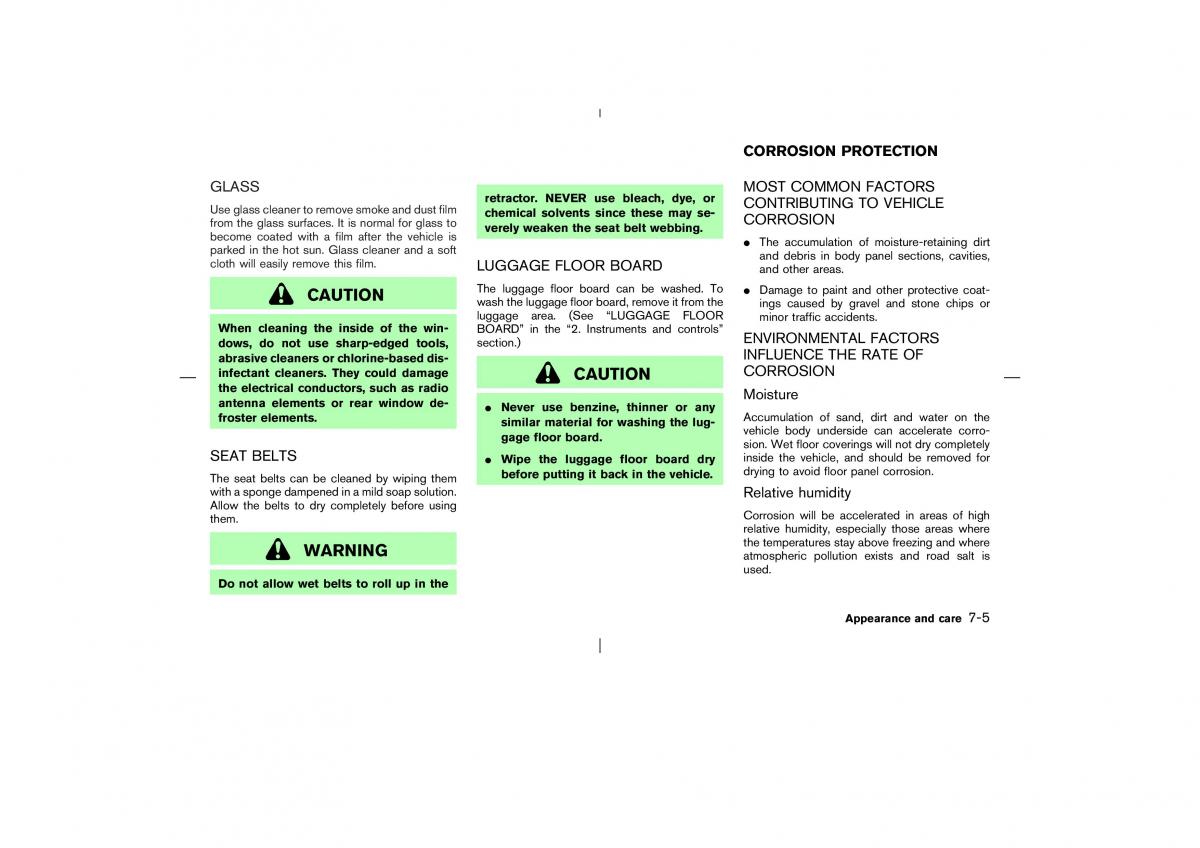 Nissan X Trail T30 I 1 owners manual / page 202