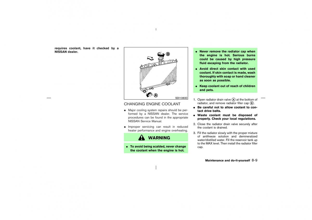 Nissan X Trail T30 I 1 owners manual / page 212