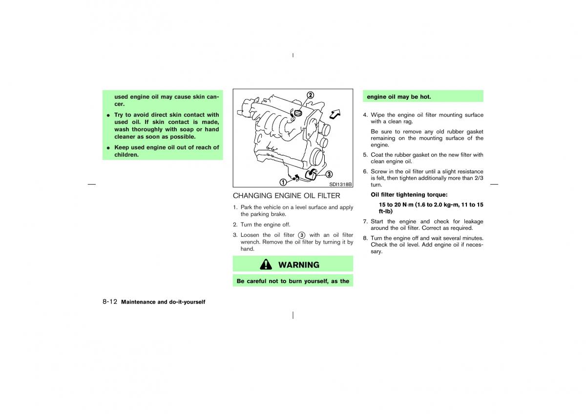 Nissan X Trail T30 I 1 owners manual / page 215