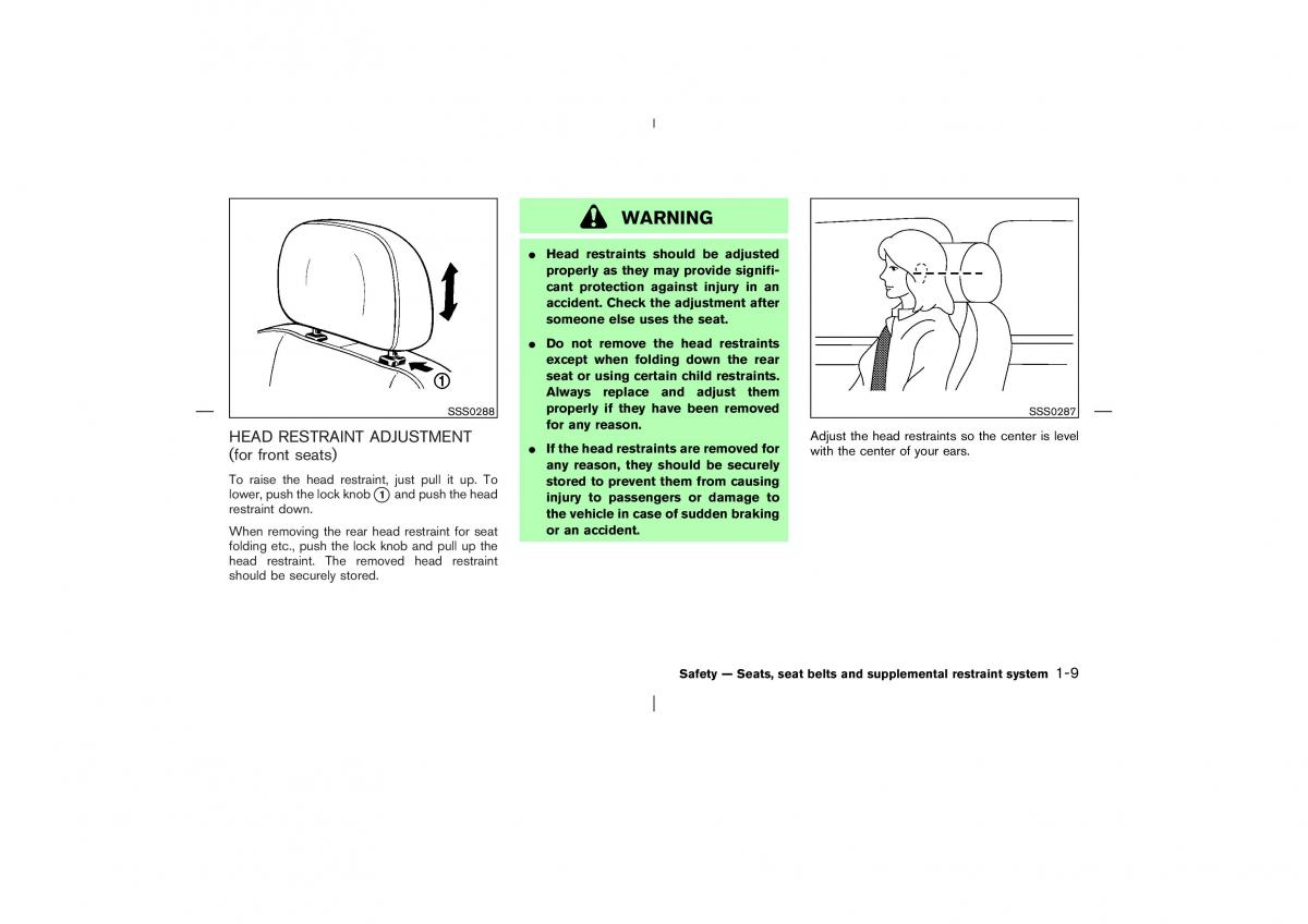 Nissan X Trail T30 I 1 owners manual / page 22