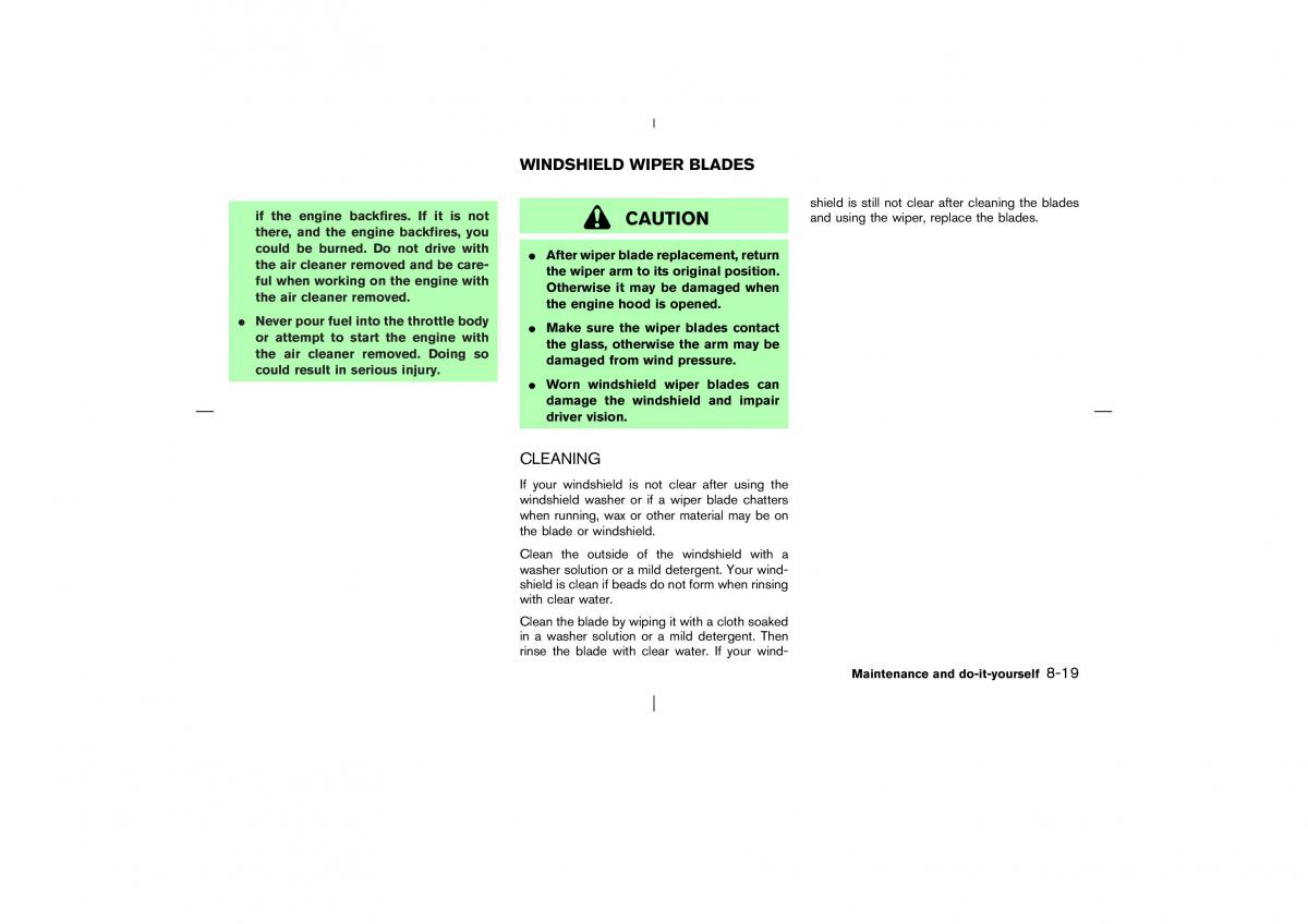 Nissan X Trail T30 I 1 owners manual / page 222