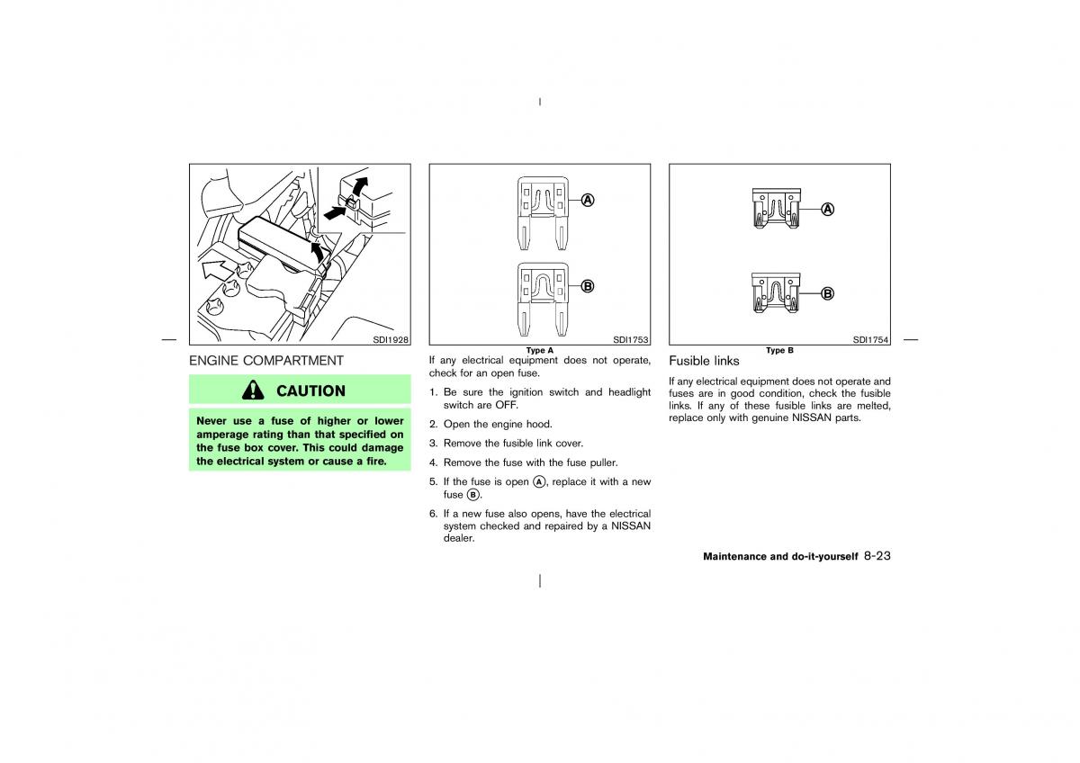 Nissan X Trail T30 I 1 owners manual / page 226