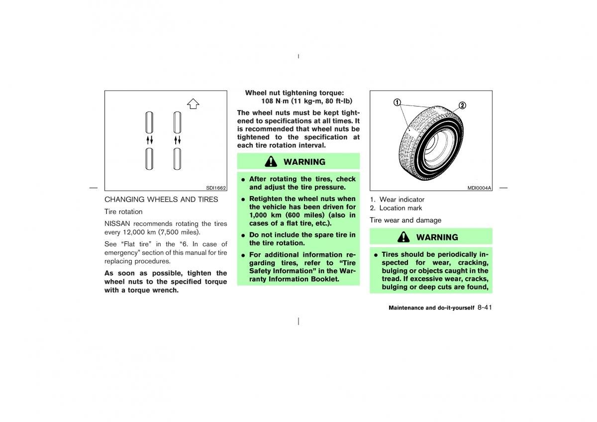 Nissan X Trail T30 I 1 owners manual / page 244