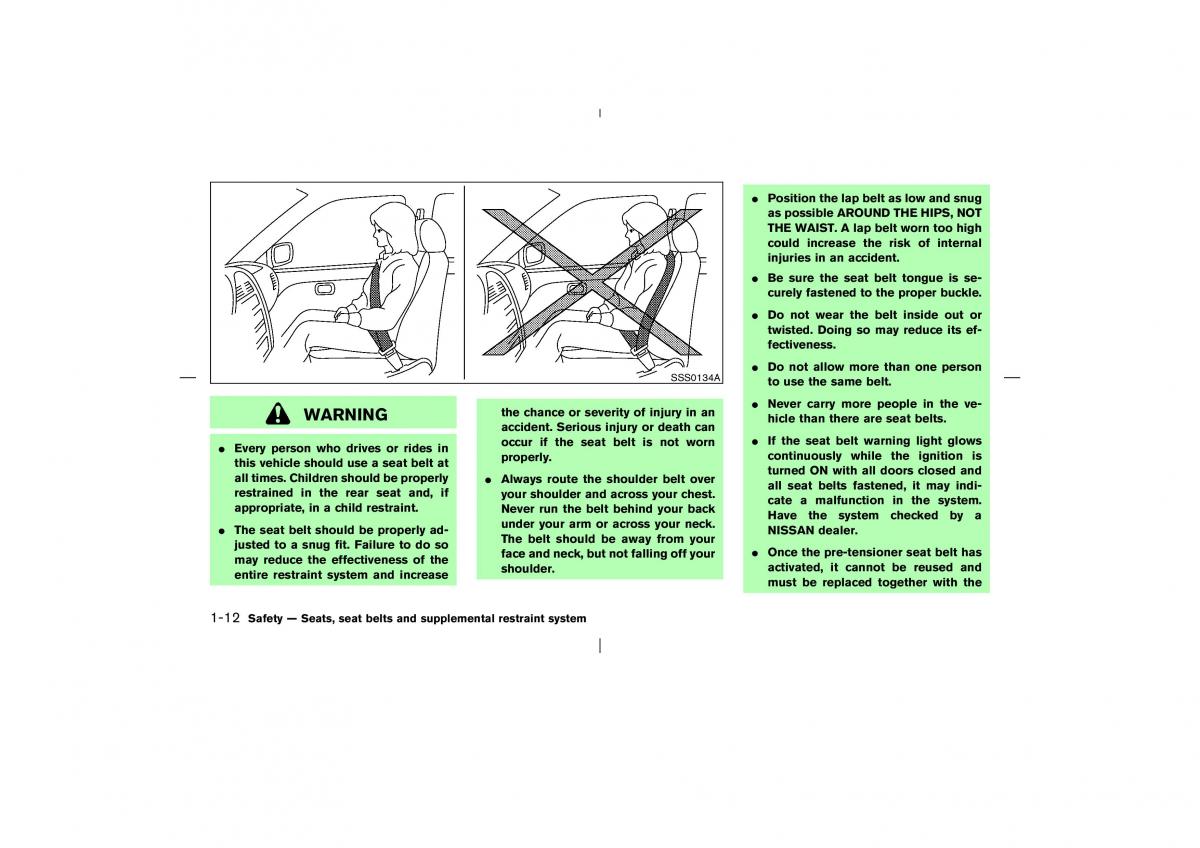 Nissan X Trail T30 I 1 owners manual / page 25