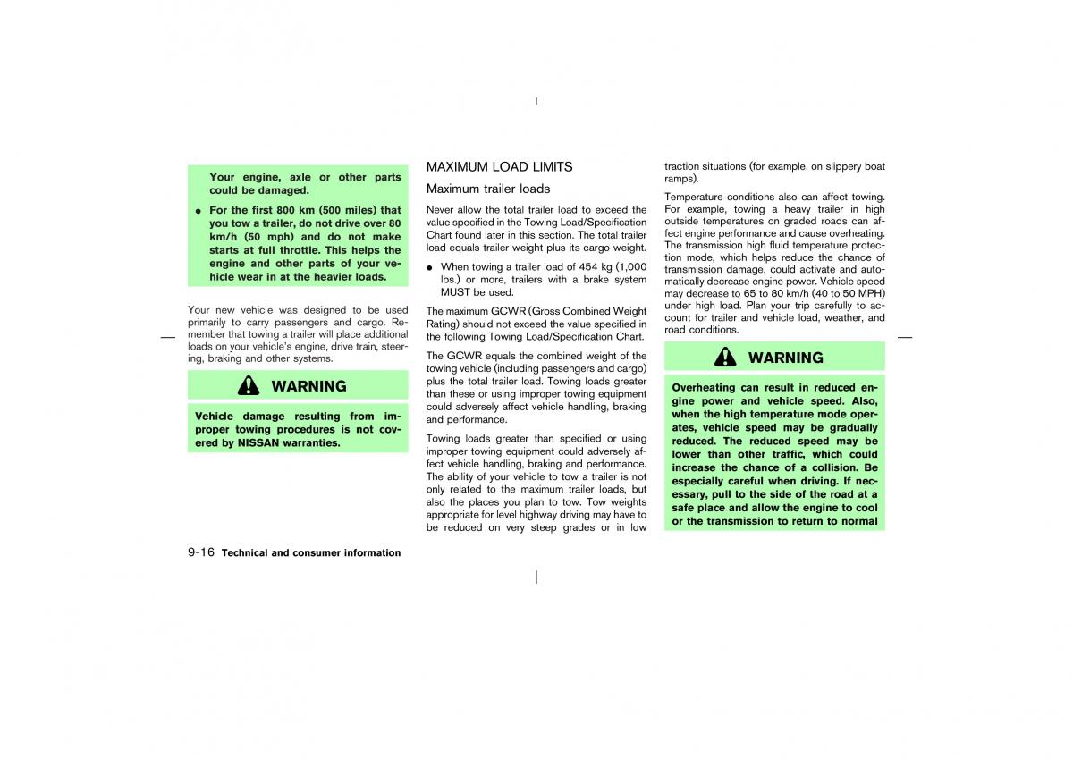 Nissan X Trail T30 I 1 owners manual / page 263