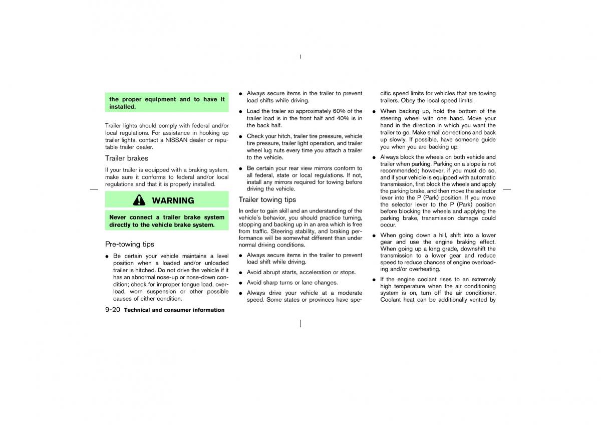 Nissan X Trail T30 I 1 owners manual / page 267