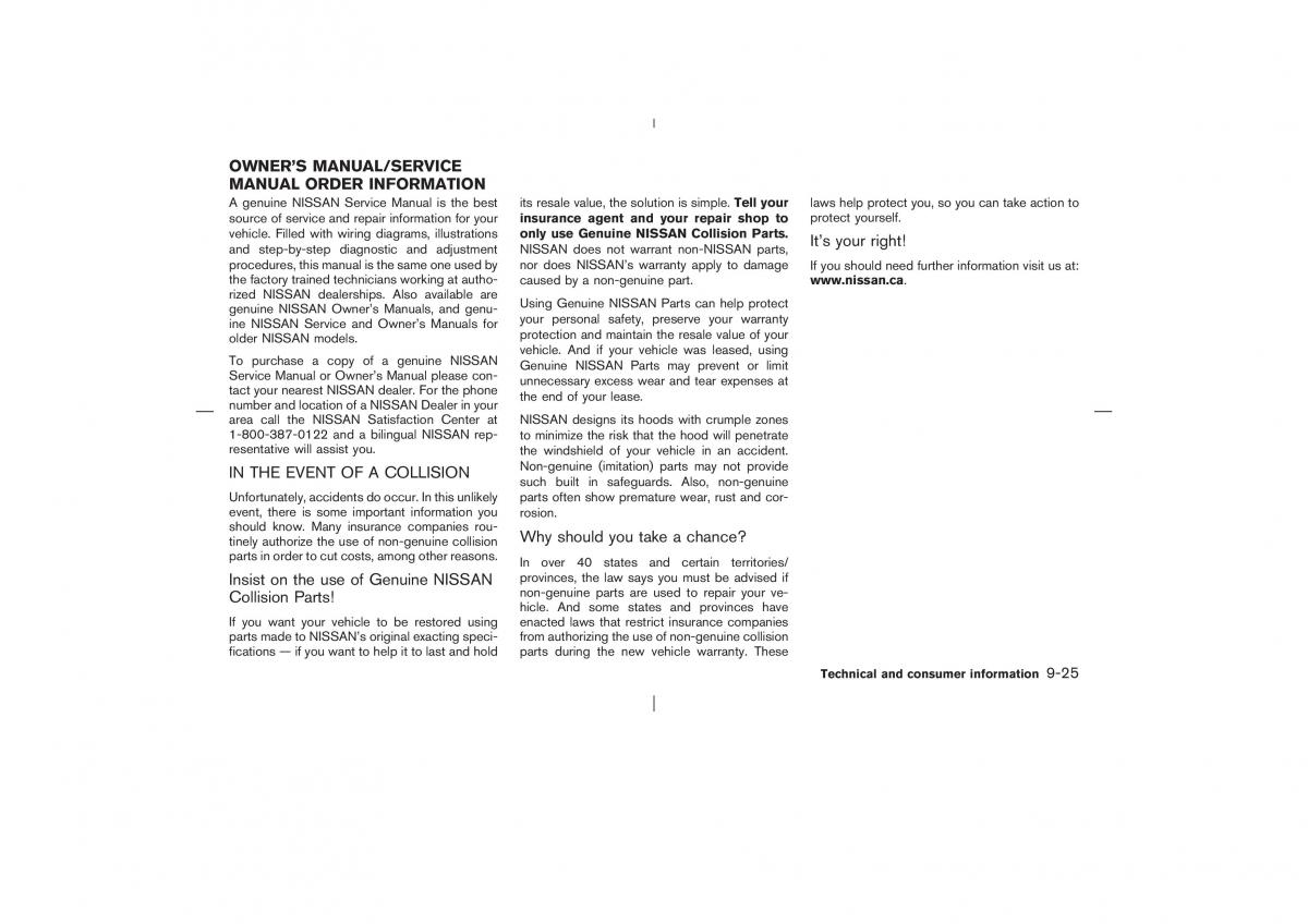 Nissan X Trail T30 I 1 owners manual / page 272