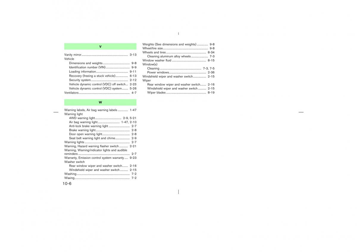 Nissan X Trail T30 I 1 owners manual / page 279