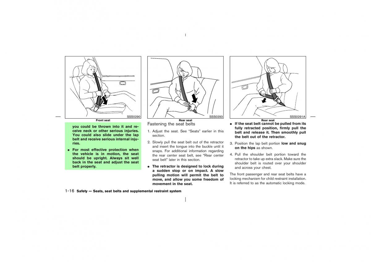 Nissan X Trail T30 I 1 owners manual / page 29