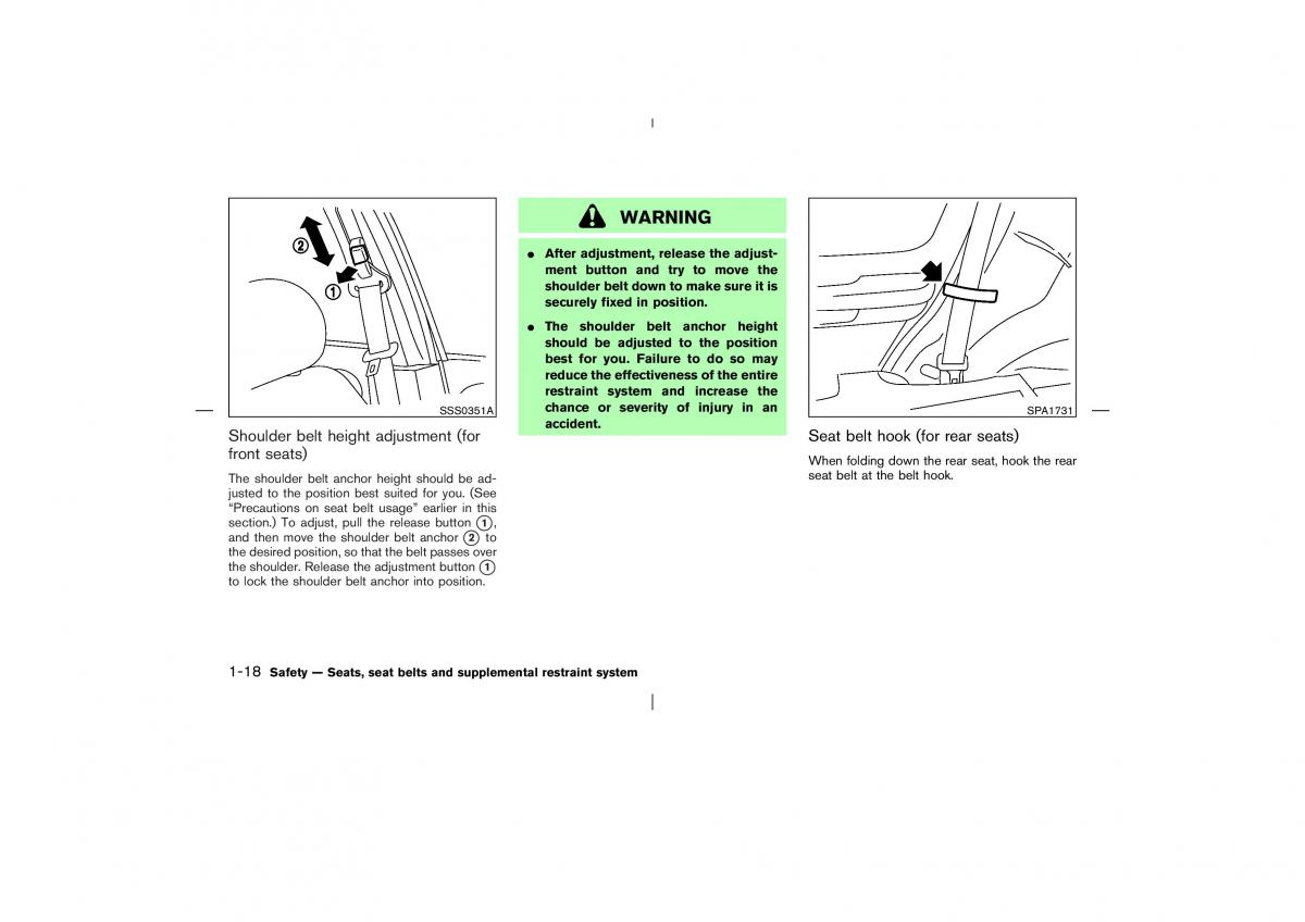 Nissan X Trail T30 I 1 owners manual / page 31