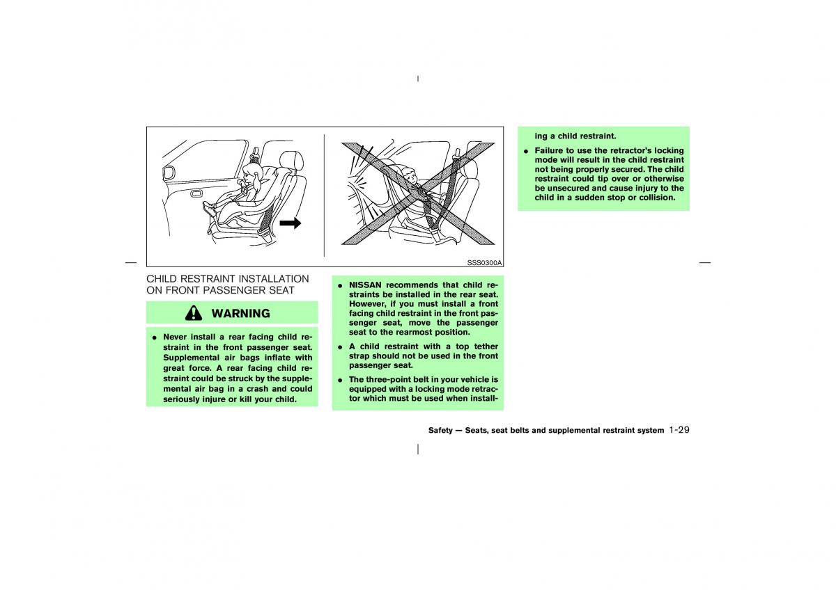 Nissan X Trail T30 I 1 owners manual / page 42