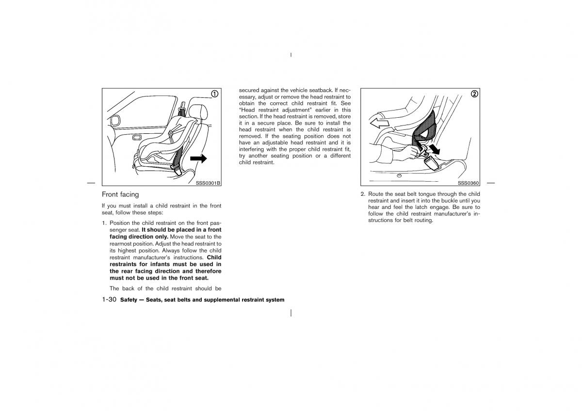 Nissan X Trail T30 I 1 owners manual / page 43