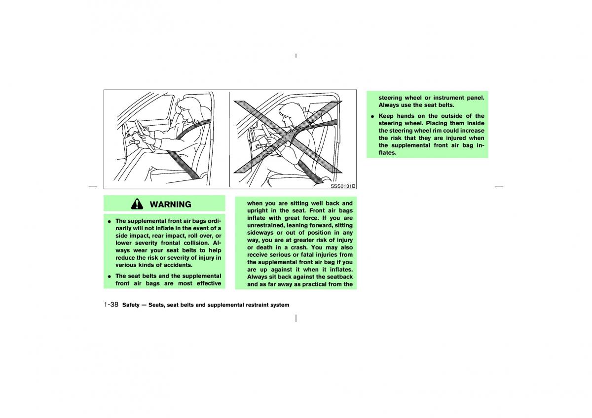 Nissan X Trail T30 I 1 owners manual / page 51