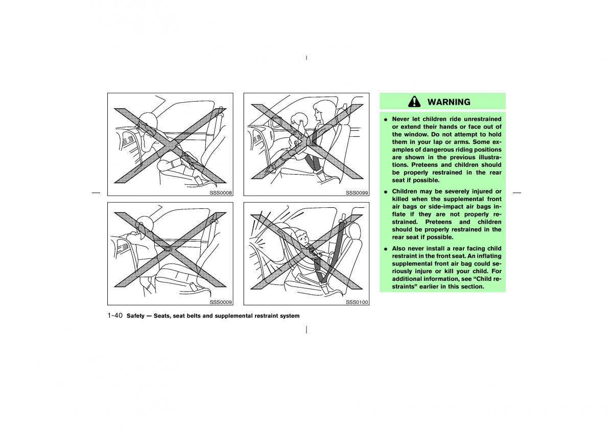 Nissan X Trail T30 I 1 owners manual / page 53