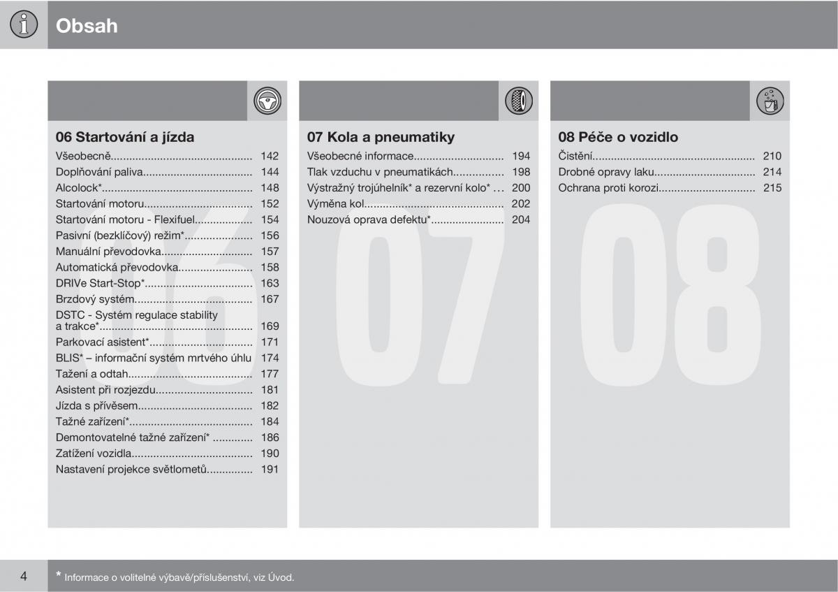 Volvo C30 navod k obsludze / page 6