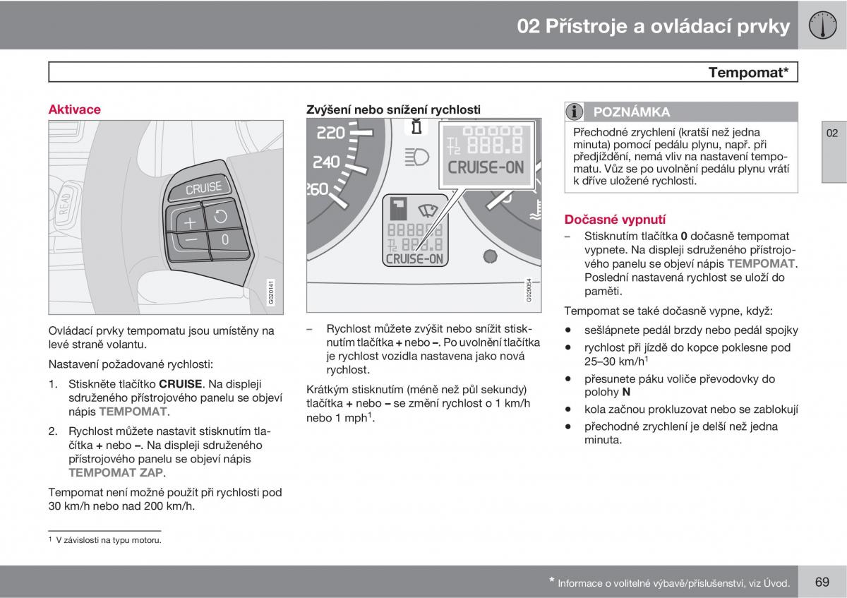 Volvo C30 navod k obsludze / page 71