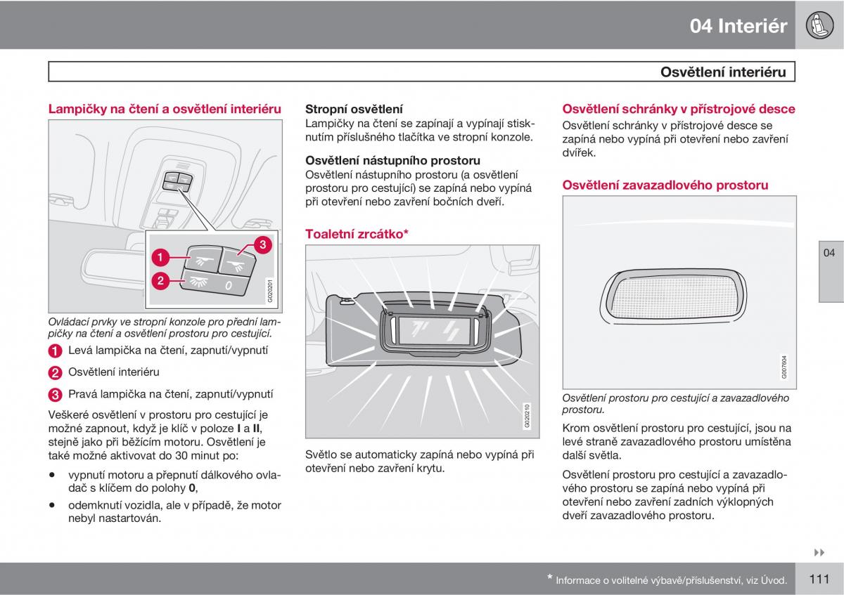 Volvo C30 navod k obsludze / page 113