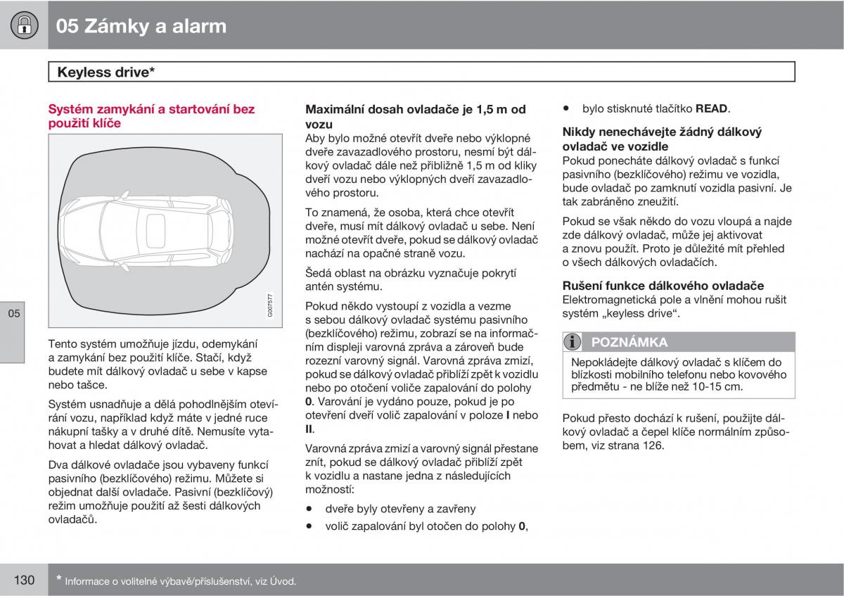 Volvo C30 navod k obsludze / page 132