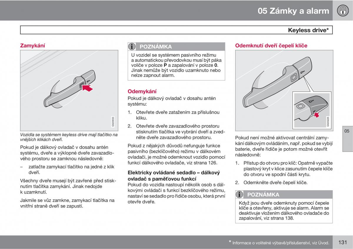 Volvo C30 navod k obsludze / page 133