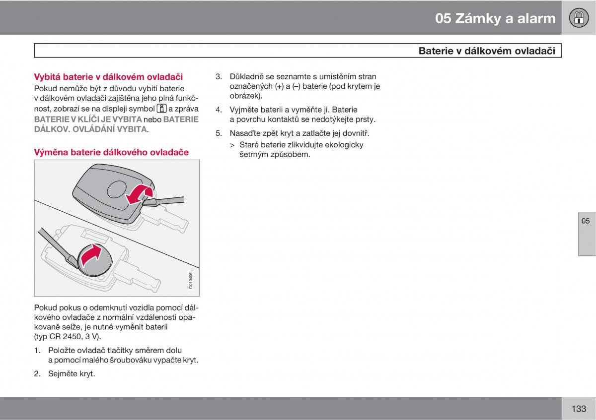 Volvo C30 navod k obsludze / page 135