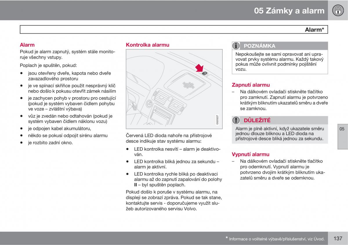 Volvo C30 navod k obsludze / page 139