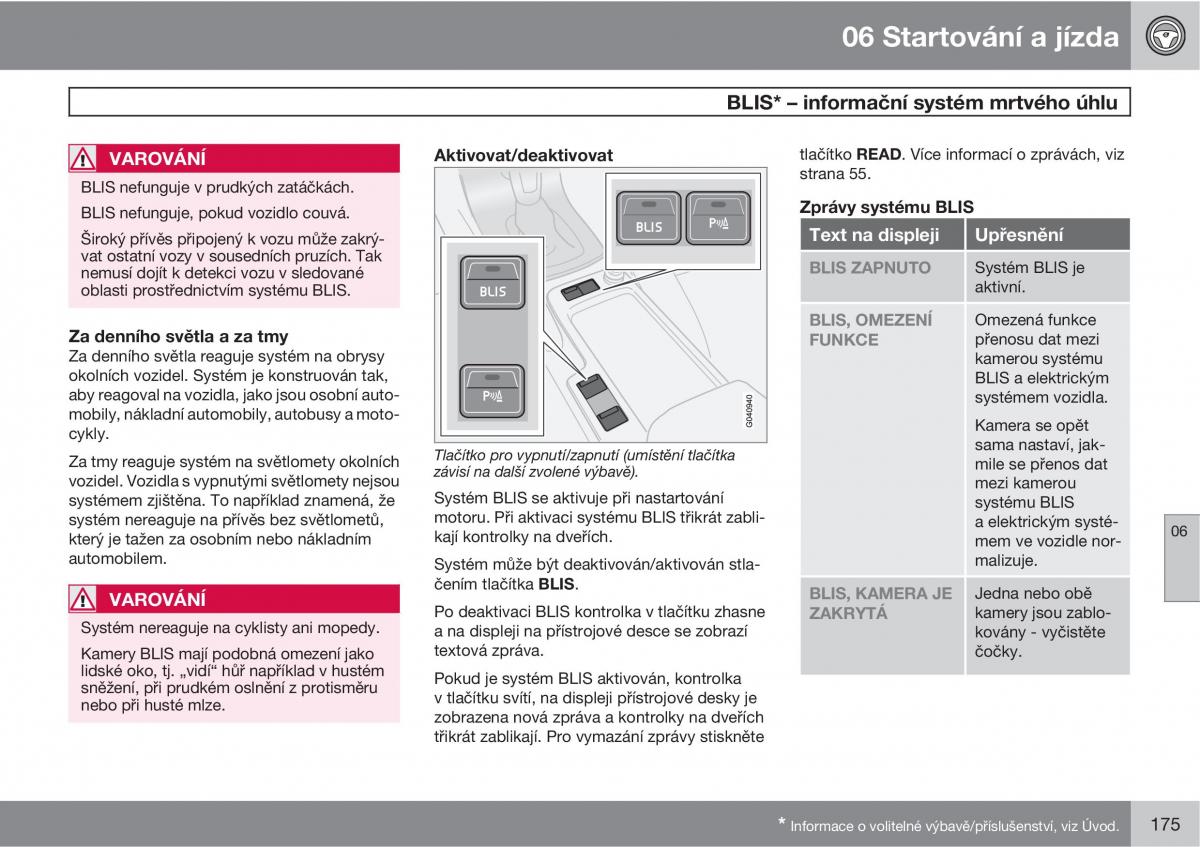 Volvo C30 navod k obsludze / page 177