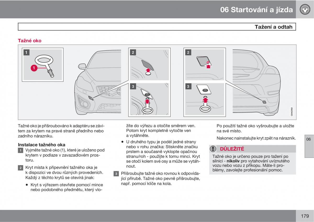 Volvo C30 navod k obsludze / page 181