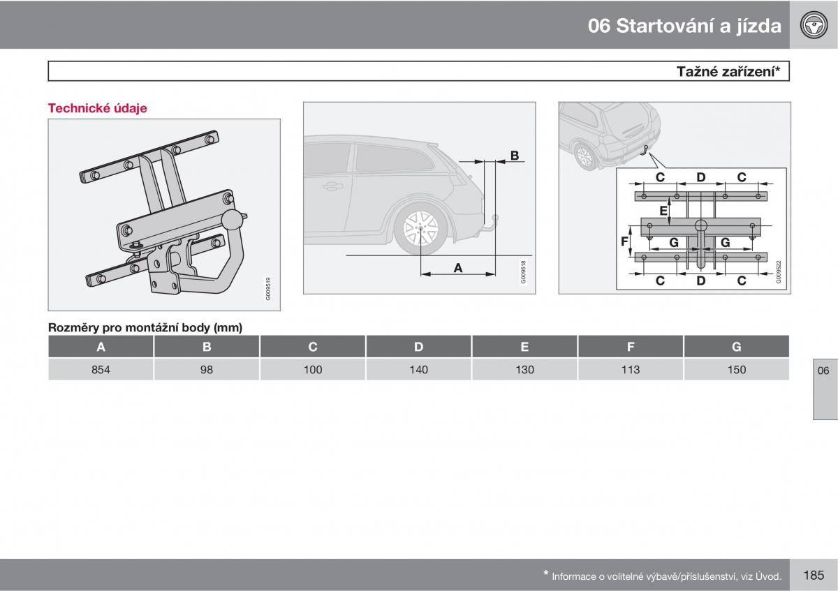 Volvo C30 navod k obsludze / page 187