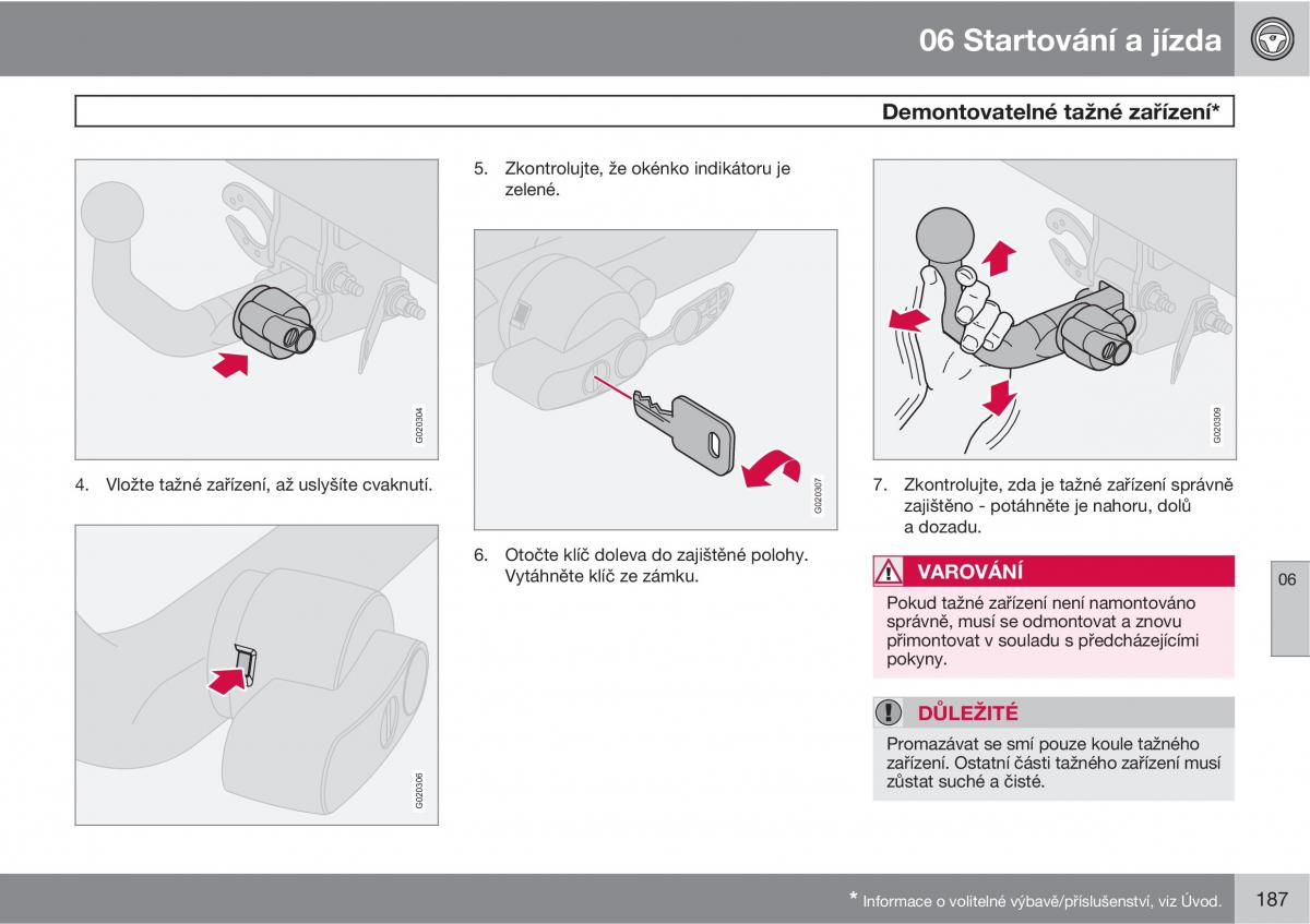 Volvo C30 navod k obsludze / page 189