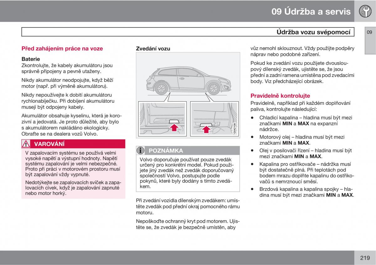 Volvo C30 navod k obsludze / page 221