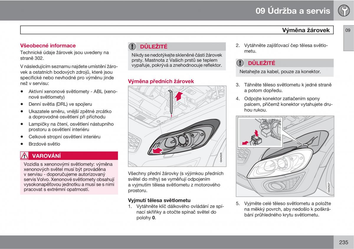 Volvo C30 navod k obsludze / page 237