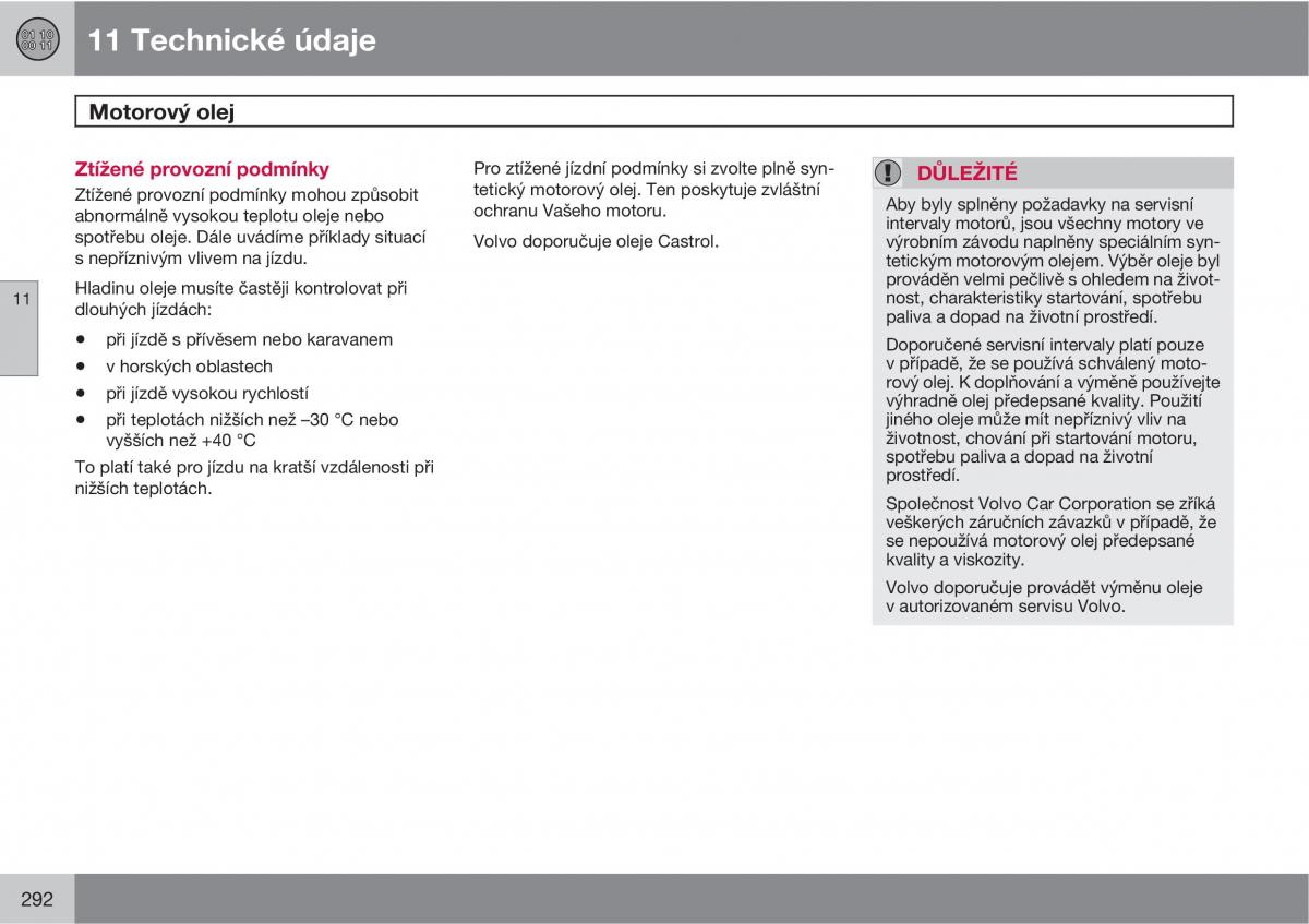 Volvo C30 navod k obsludze / page 294