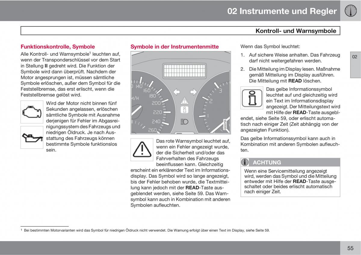 Volvo C30 Handbuch / page 57