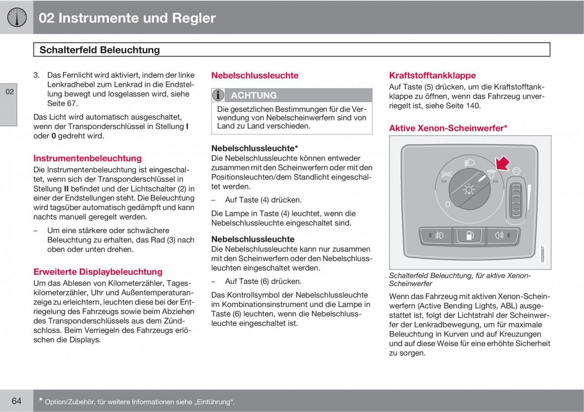 Volvo C30 Handbuch / page 66