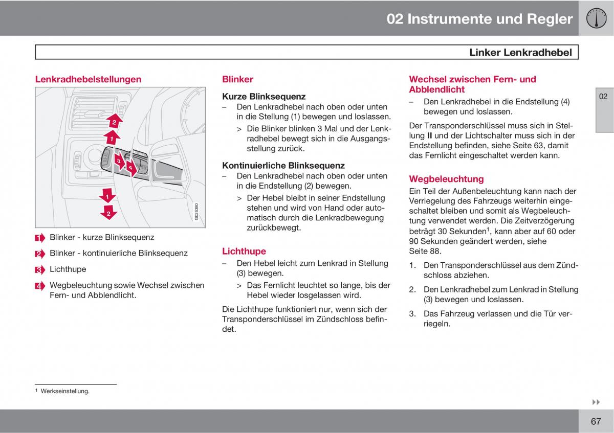 Volvo C30 Handbuch / page 69