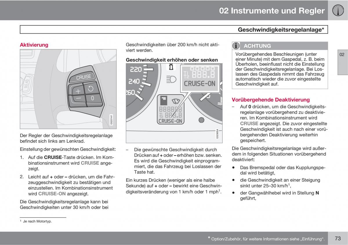 Volvo C30 Handbuch / page 75