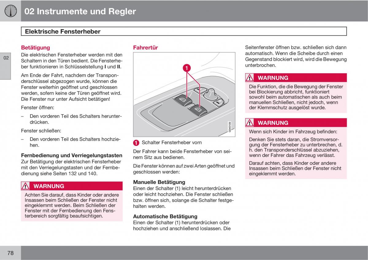 Volvo C30 Handbuch / page 80