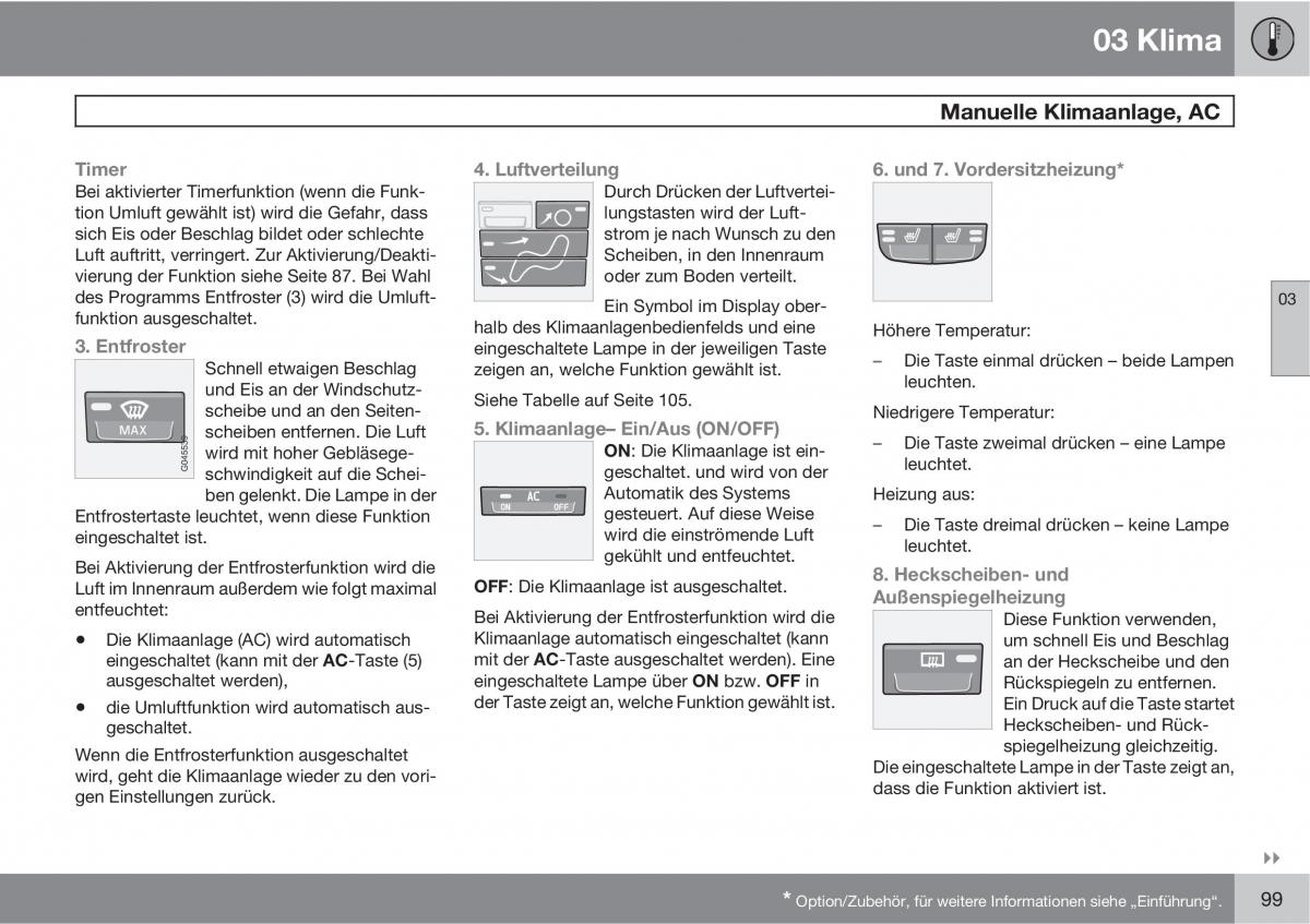 Volvo C30 Handbuch / page 101