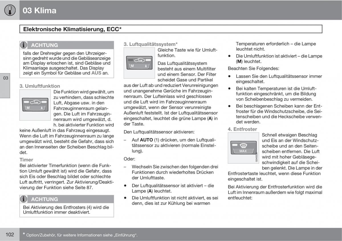 Volvo C30 Handbuch / page 104