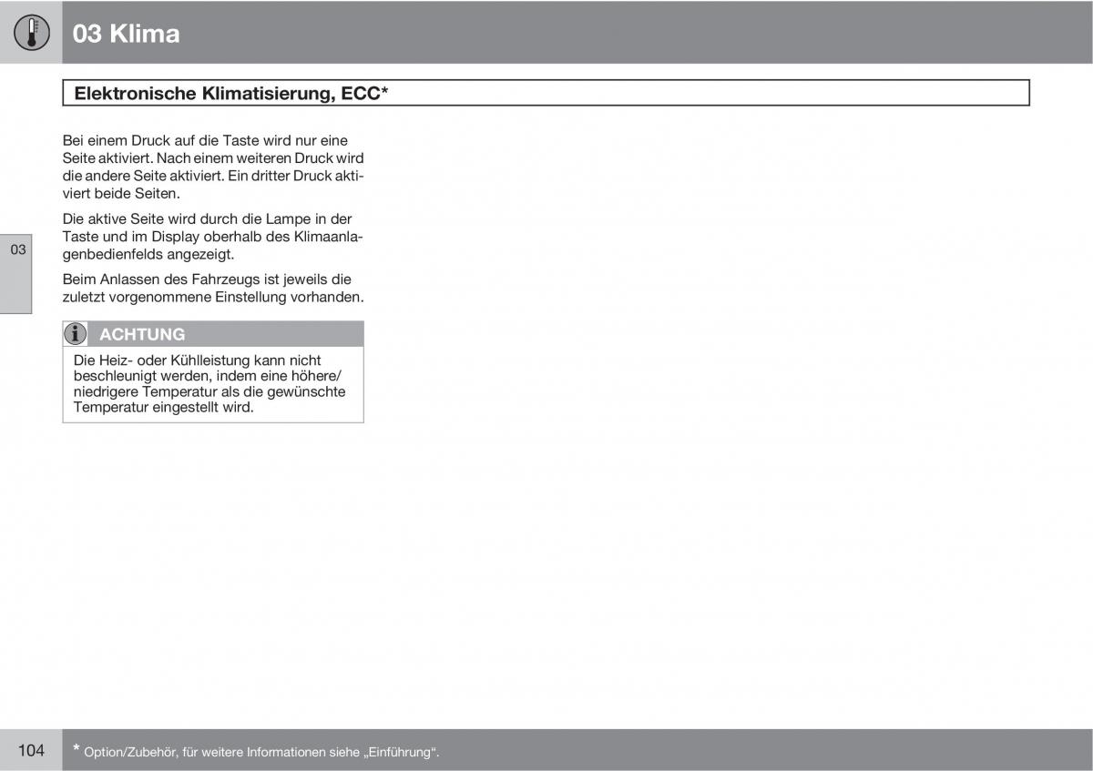 Volvo C30 Handbuch / page 106