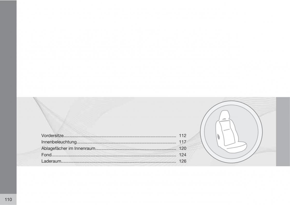 Volvo C30 Handbuch / page 112