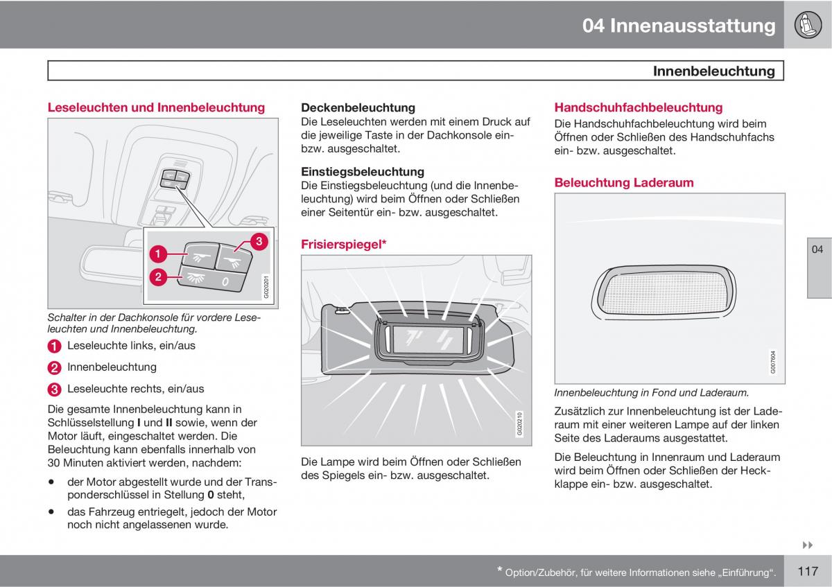 Volvo C30 Handbuch / page 119