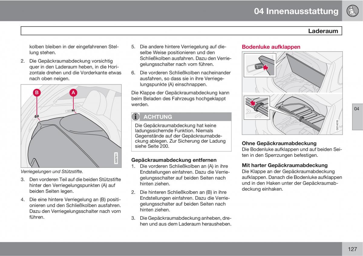 Volvo C30 Handbuch / page 129