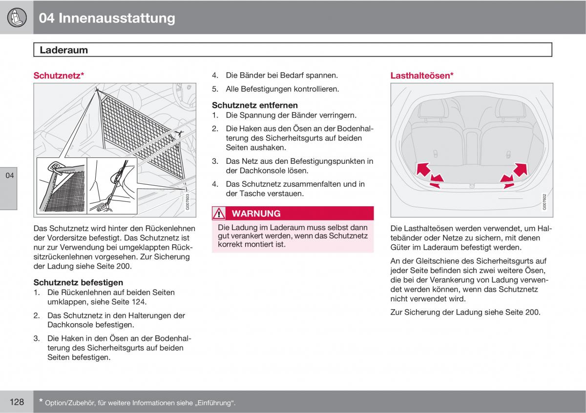 Volvo C30 Handbuch / page 130