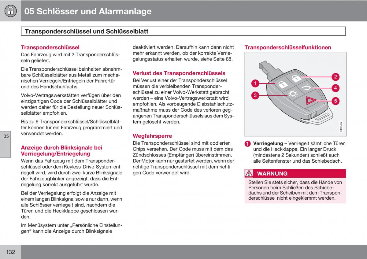 Volvo C30 Handbuch / page 134